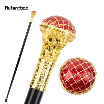 Rote Kugel Typ goldene Gehstock Mode dekorative Gehstock Gentleman elegante Cosplay Rohr knopf Crosier 90cm