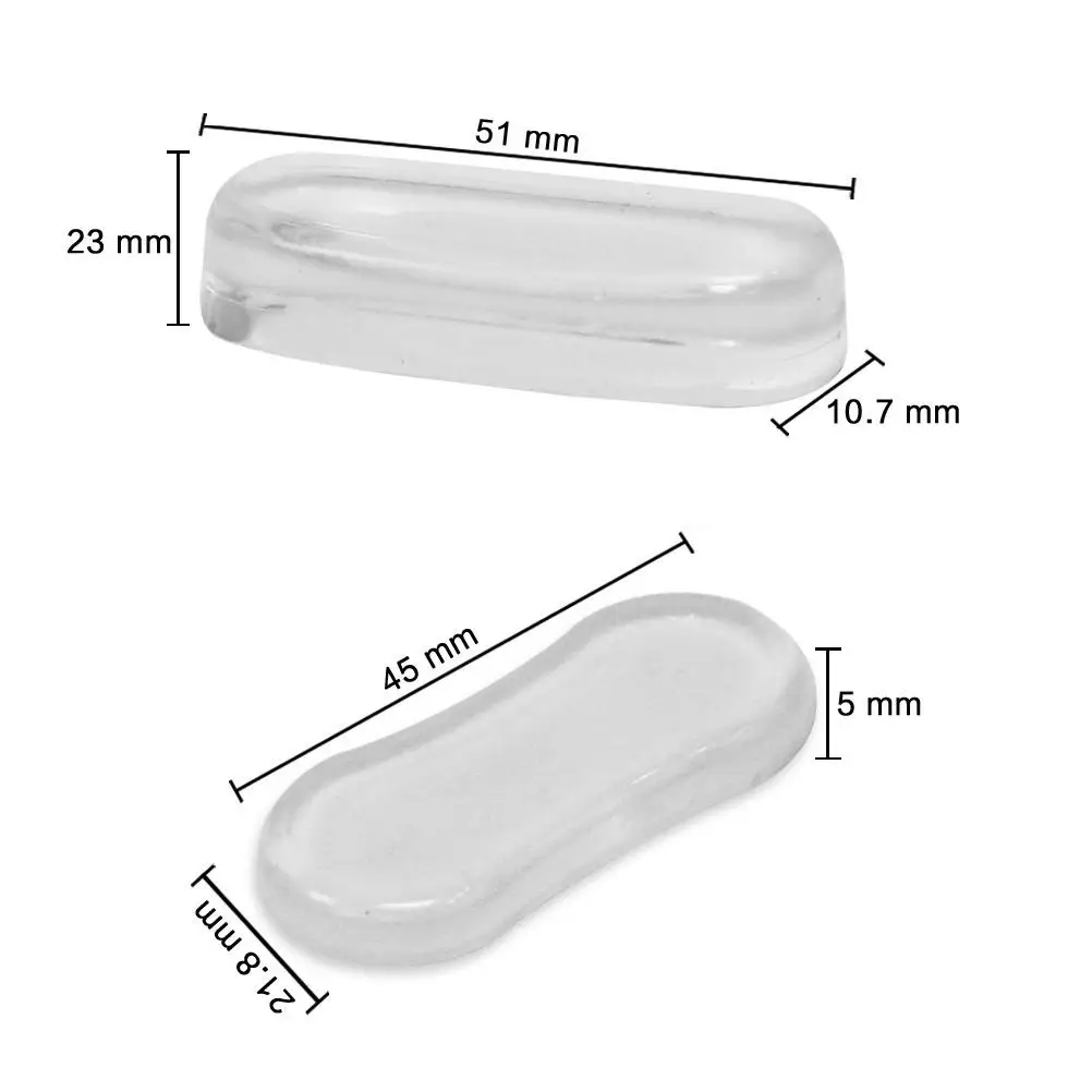 

5 Pcs Clear Silicone Toilet Seat Bumpers Anti Vibration Pads Lid Cushion Stoppers Furniture Cabinet Door Drawer Protector