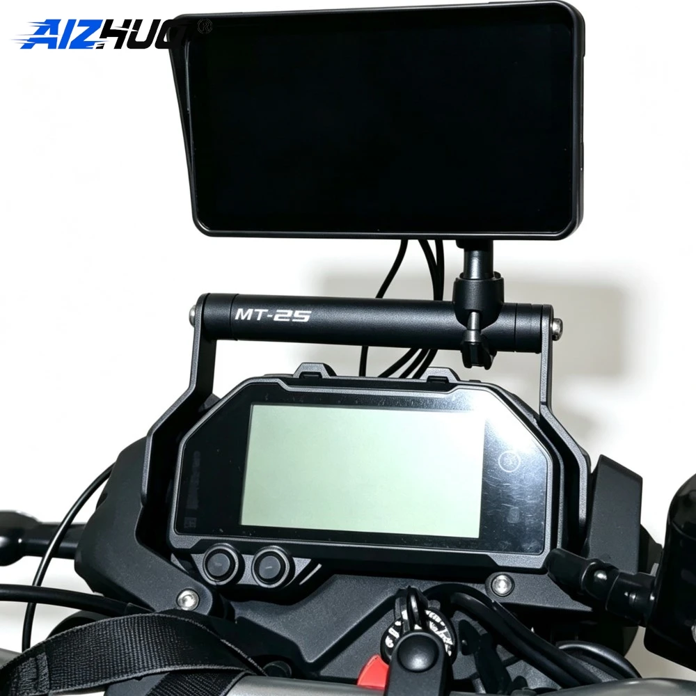 For YAMAHA MT03 MT25 MT-03 MT-25 2020-2026 Motorcycle GPS Navigation Bracket Phone Stand Holder Bar Extension Handlebar Crossbar