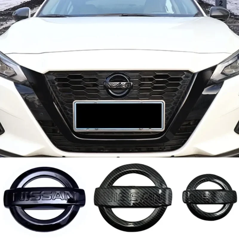

ABS Car Front Rear Steering Wheel Emblem Sticker for Nissan Sylphy X-Trall Tiida Bluebird Qashqai Altima Sunny KIcks Accessories