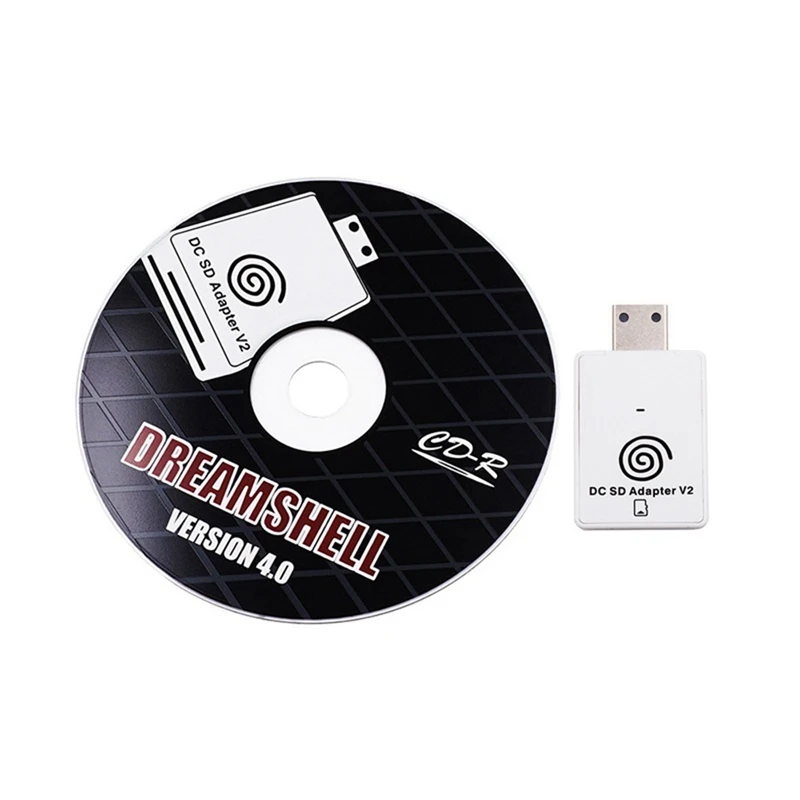 Pembaca adaptor kartu SD/TF untuk SEGA Dreamcast dan CD dengan Dreamshell Boot Loader membaca game untuk konsol Dreamcast DC