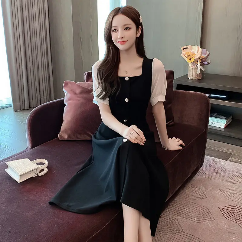 white christmas dresses Venus Casual Tank Dress | Black main image 1