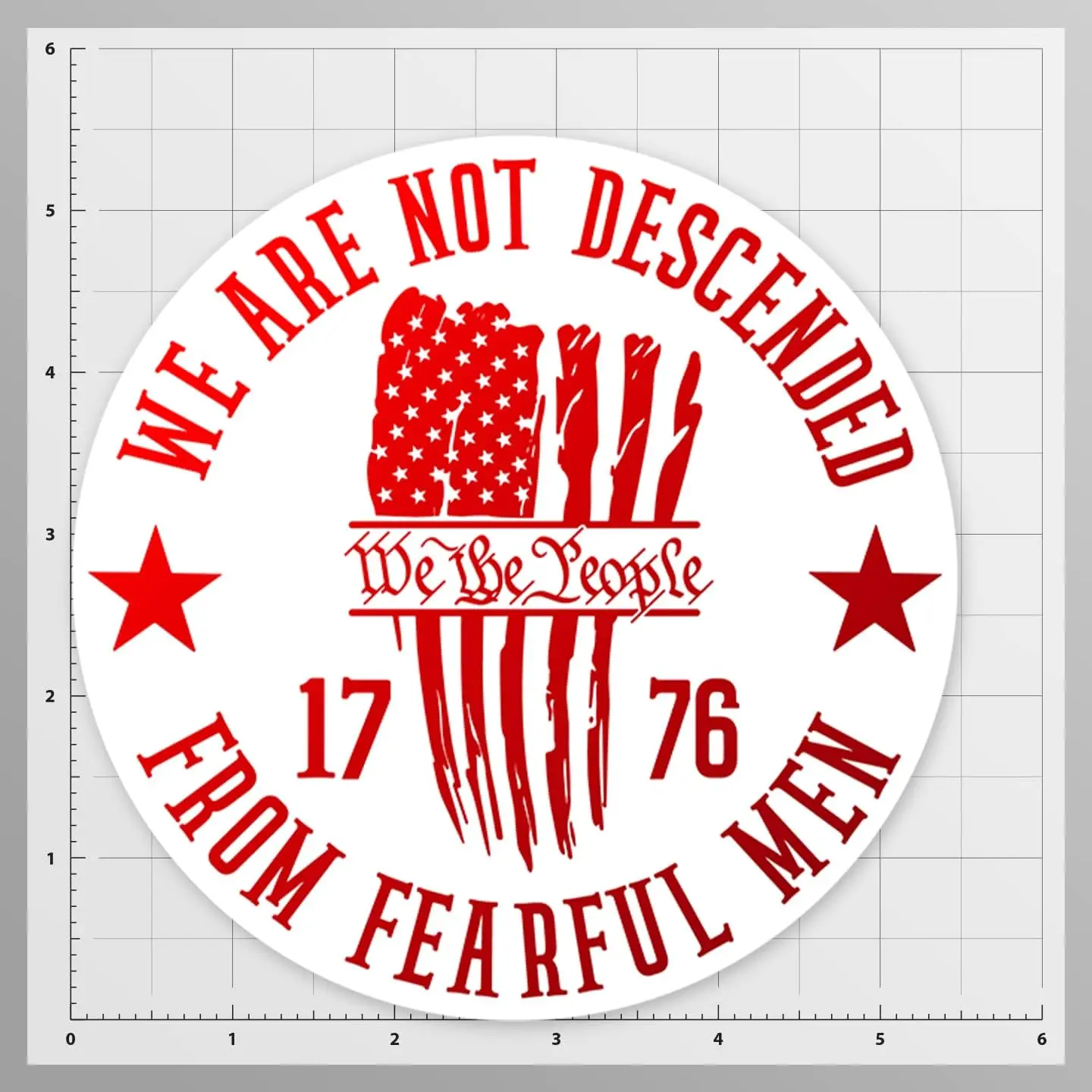 We The People 1776 Weatherproof PVC Vinyl Sticker For Vehicle Window And Travel Case Vehicle Styling Accessories Decal 3