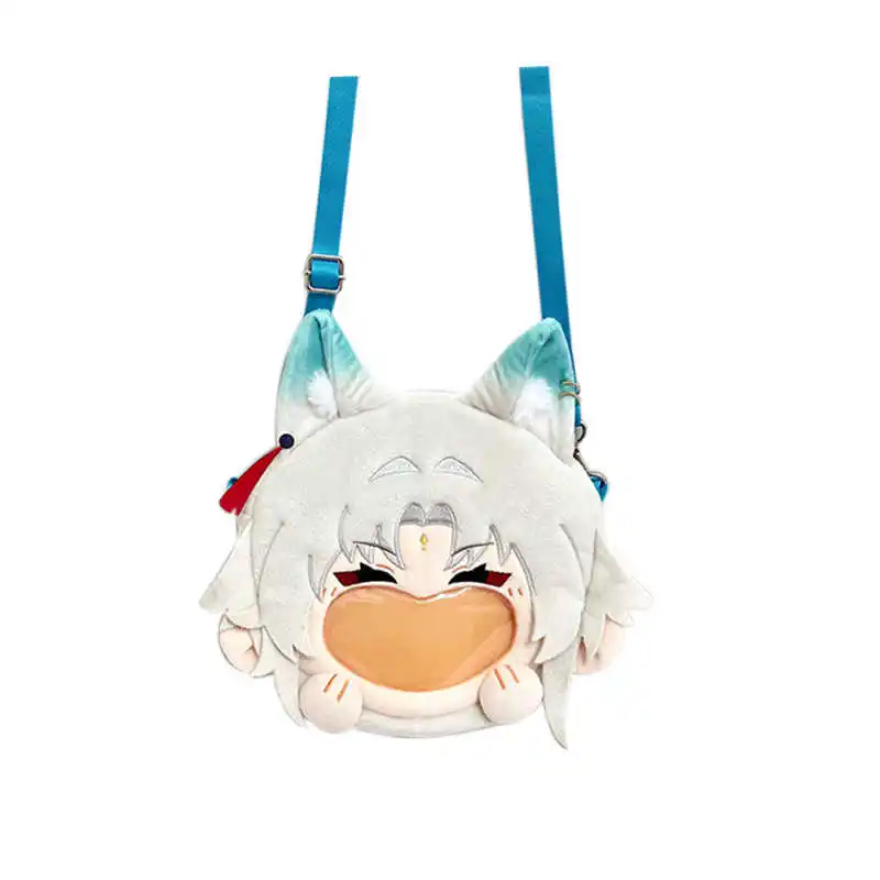 ゲーム Honkai スターレール フェイシャオ コスプレぬいぐるみバッグ スマイルフェイス 透明 イタバッグ ロリータ レディース デイリーバックパック ショルダーバッグ 2サイズ