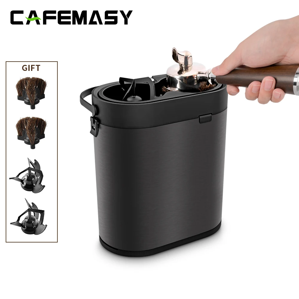 CAFEMASY Electric Coffee Portafilter Cleaner Automatic Commercial Coffee Cleaner For 51/53/58mm Portafilter Cleaning Machine