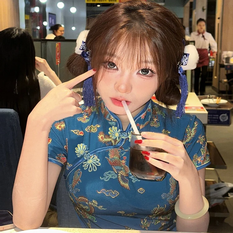 تنورة صينية جديدة من Sle Dr loween Cisas Cosplay orm تنورة خادمة ناعمة للفتيات ملابس يومية