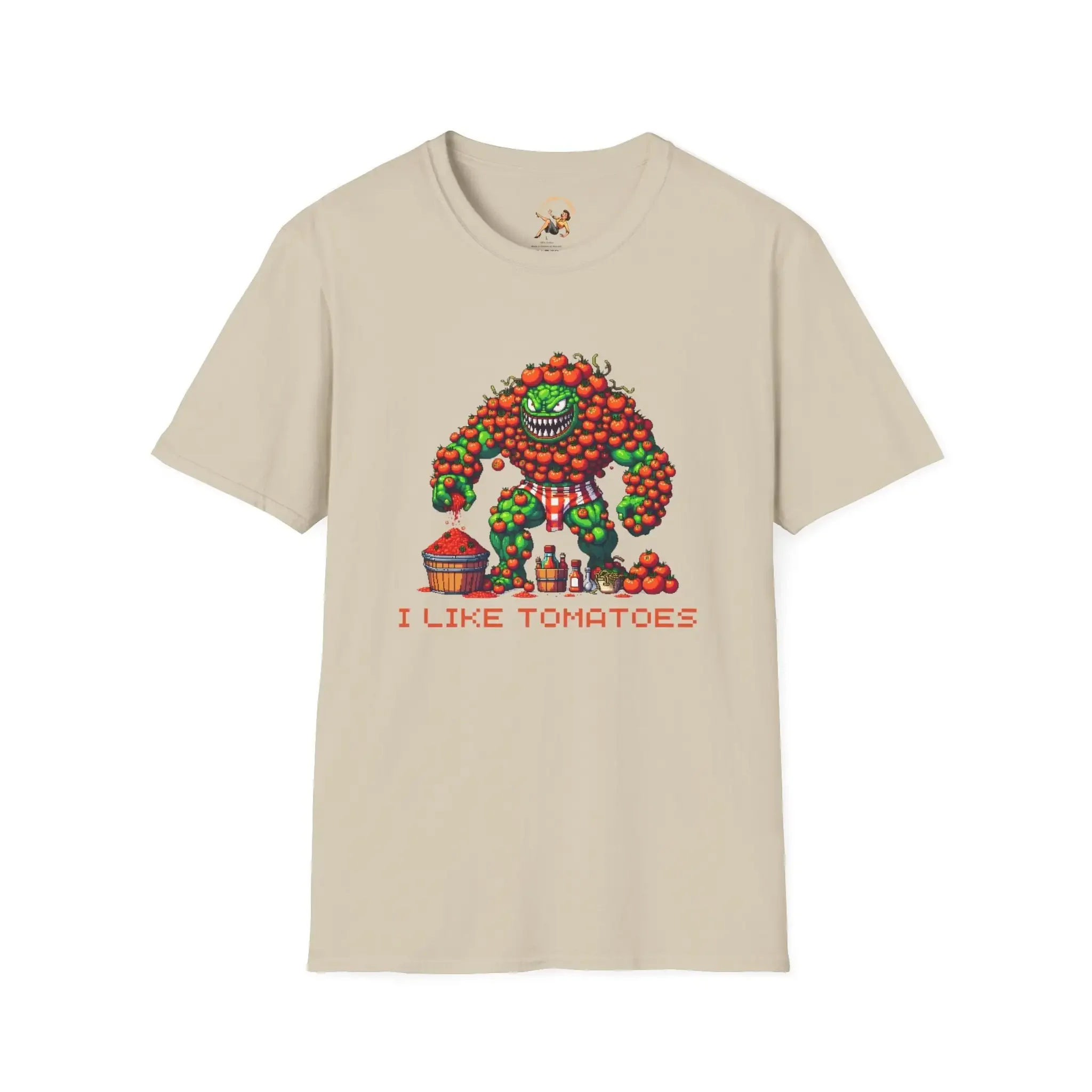 I Like Tomatoes T Shirt Tomato Monster Pizza Sauce Italian Food Lovers