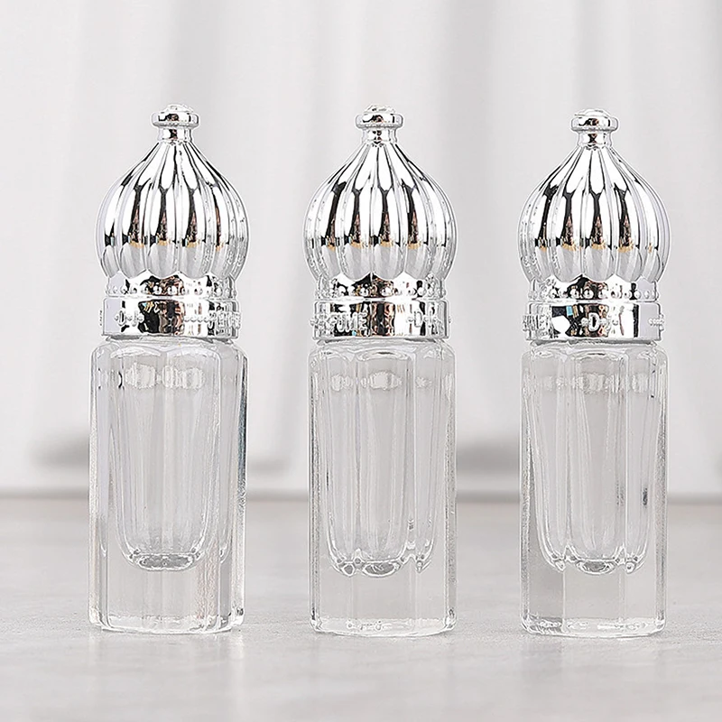 

1PC 3ML Octagonal Vintage Perfume Bottle Arab Style Essential Oils Dropper Bottle Container Middle East Weeding Decoration Gift