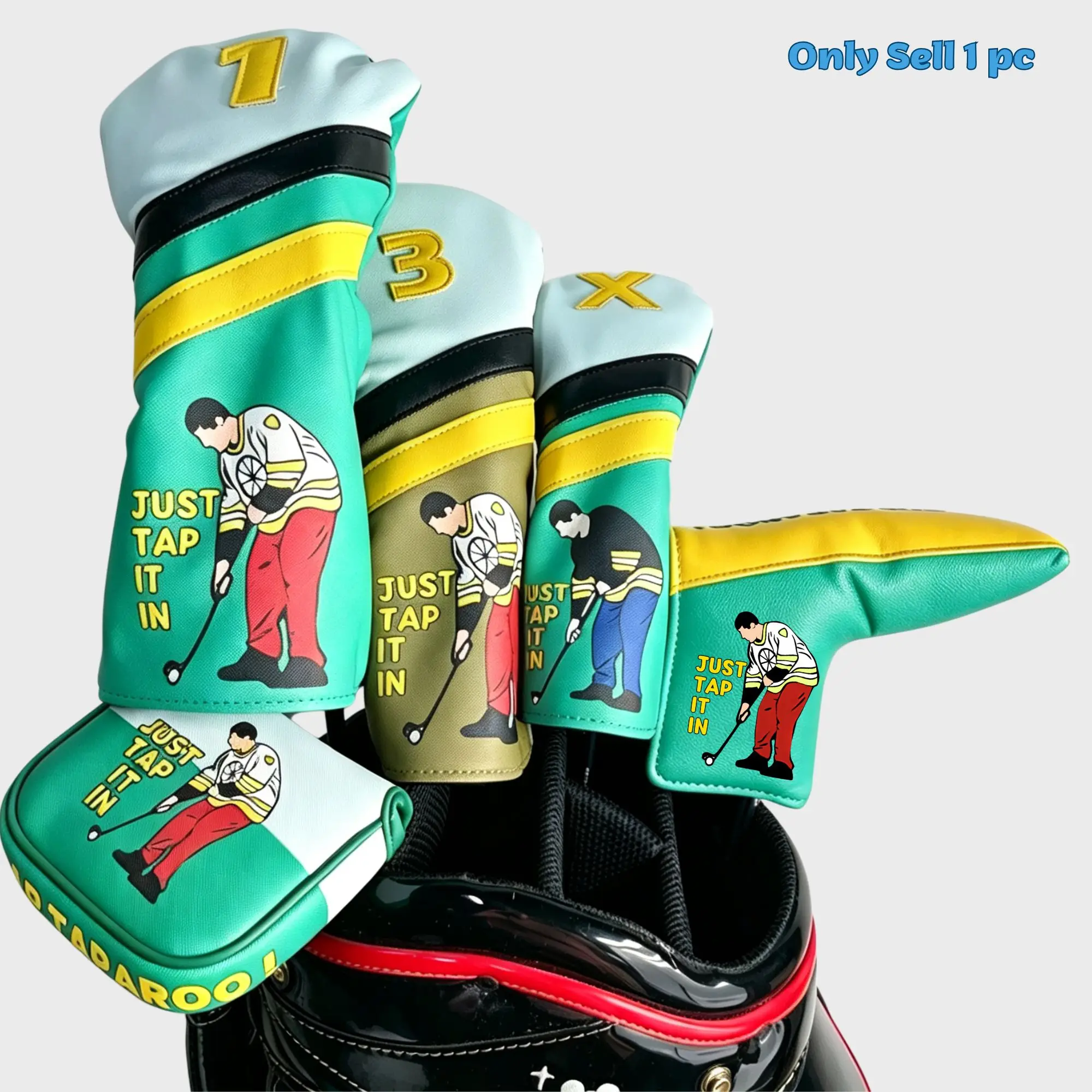 Happy Gilmore Golf Headcover Covers , Golf Mallet Blade Putter Cover Blade Putter Cover Putter Headcover For Golf Lovers Dad