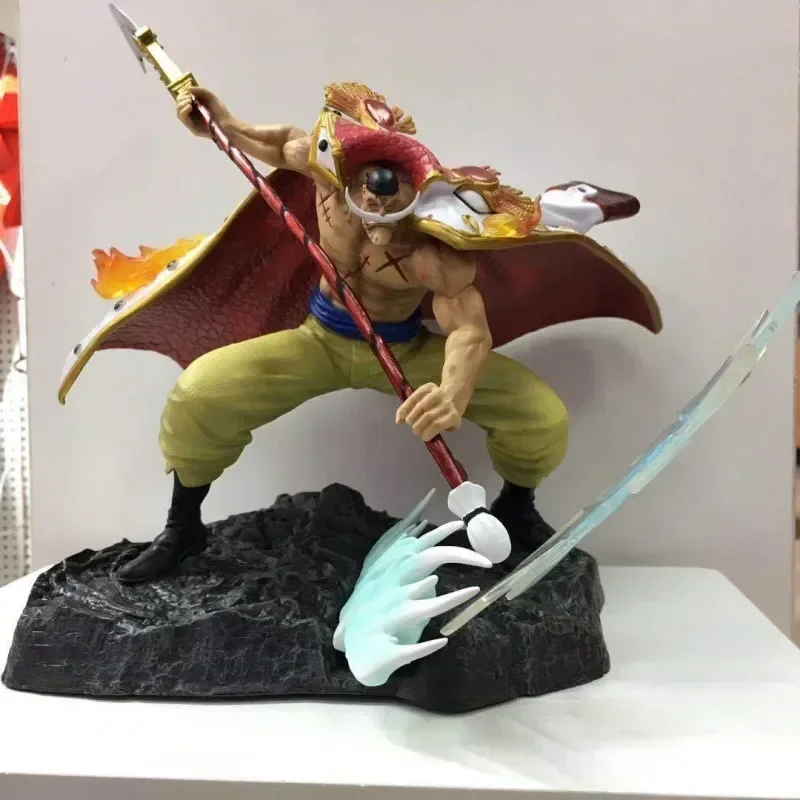 

One Piece Anime Figure White Beard Edward New Gate Vs Akainu Action Figurines Statue Collectible Model Doll Kids Toys Gift