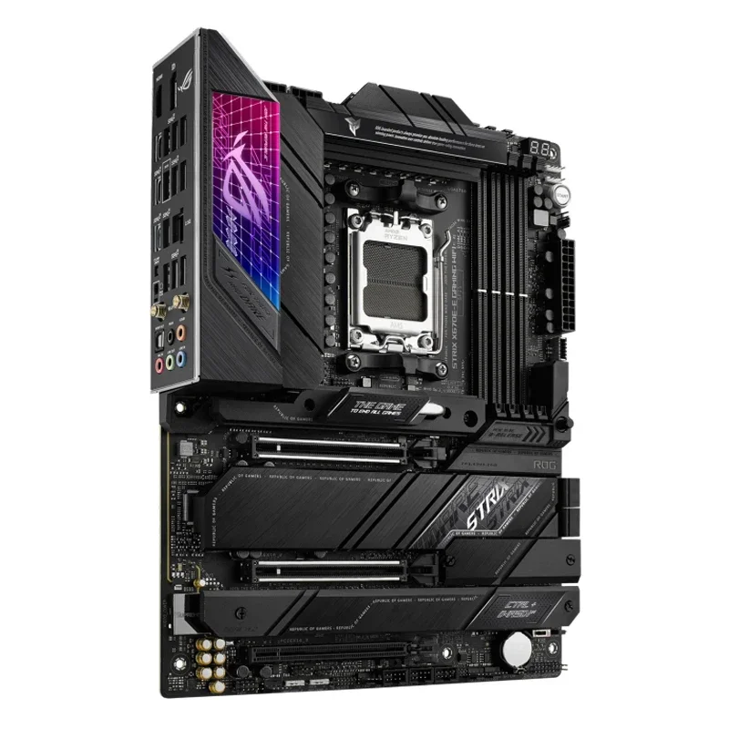 ASUS ROG STRIX X670E-E GAMING WiFi 6E Socket AM5 LGA 1718 AMD Ryzen 7000 Gaming Motherboard 18+2 Power Stages PCIe 5.0 DDR5 view 4