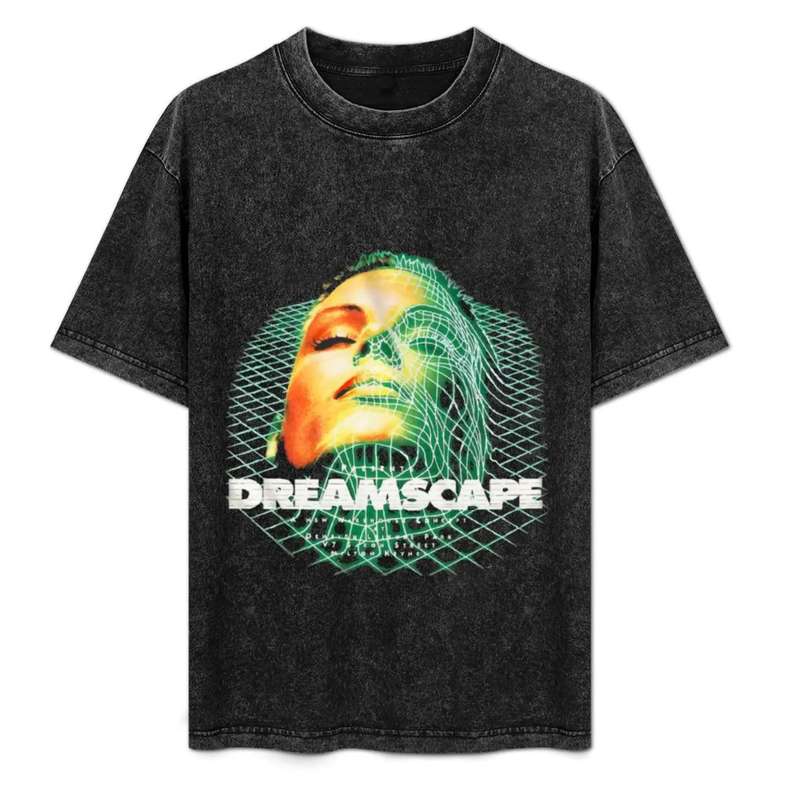 

Dreamscape Old Skool Raver Hardcore Techno DnB s and More T-Shirt man clothes oversized t shirt cute tops Men's cotton t-shirt