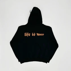 New Men life is war Anniversary Mitch modes Sex Pullover Hoodies Hoody Hooded Sweatshirts velvet Cotton Thick Fleece US N226