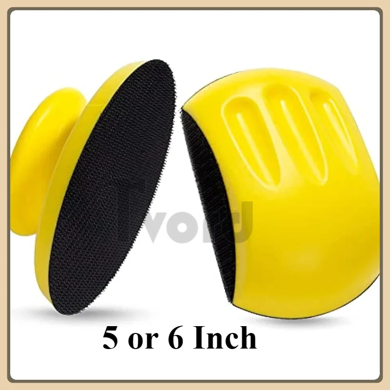 1pcs 5/6 Inch Hand Sanding Block Hook and Loop Hand Sanders for Wood  Round and Mouse Hand Sanding Block Sanding