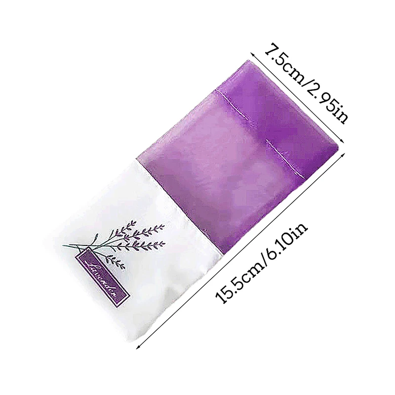 10pcs Empty Sachet Bags Portable Flower Printing Beautiful Lavender Fragrance Sachet Bags for Seeds Dry Flowers Storage