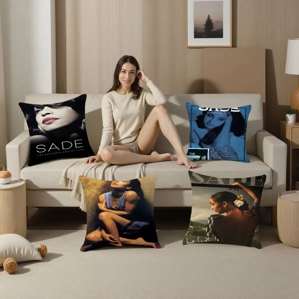 New Sades Love Deluxe Pop Soul Music Album Pillow Anime Pillow Sofa Bed Head Pillow Cover Cushion Cover 45x45 cm Fashion