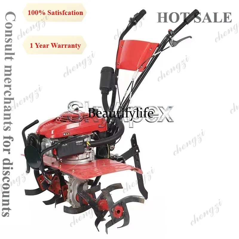 

M81 Four Stroke Mini Farm Cultivator Multifunctional Weeding Ditching Tilling Soil Loosening Land Reclamation Agriculture Equipm