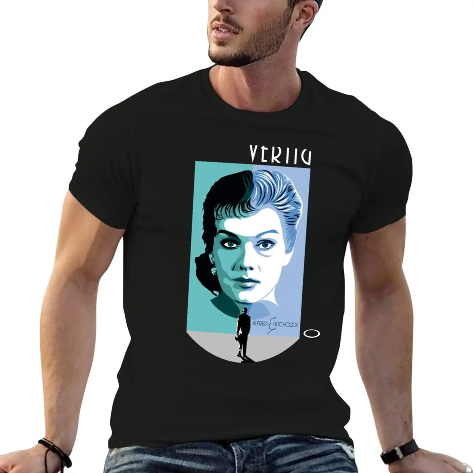 

ALFRED HITCHCOCK VERTIGO T-Shirt blacks animal prinfor boys T-shirt men