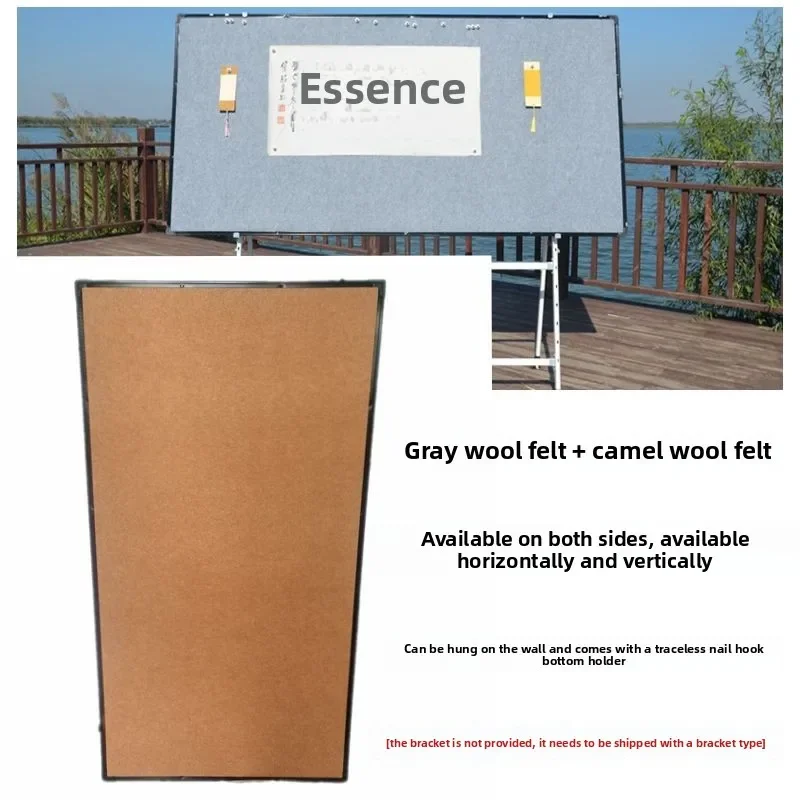 Magnetic Felt Drawing Board Movable Chinese Painting Calligraphy Magnetic Attraction Hanging Work Display