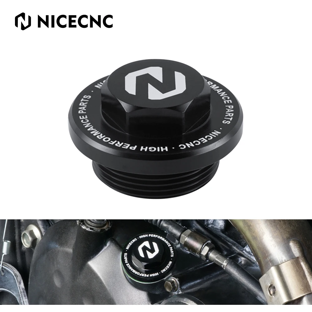 NICECNC Oil Filler Cap Plug Alu For Kawasaki KLR650 2007-2024 KLX110L 2010-2023 VERSYS-X 300 2017-2024