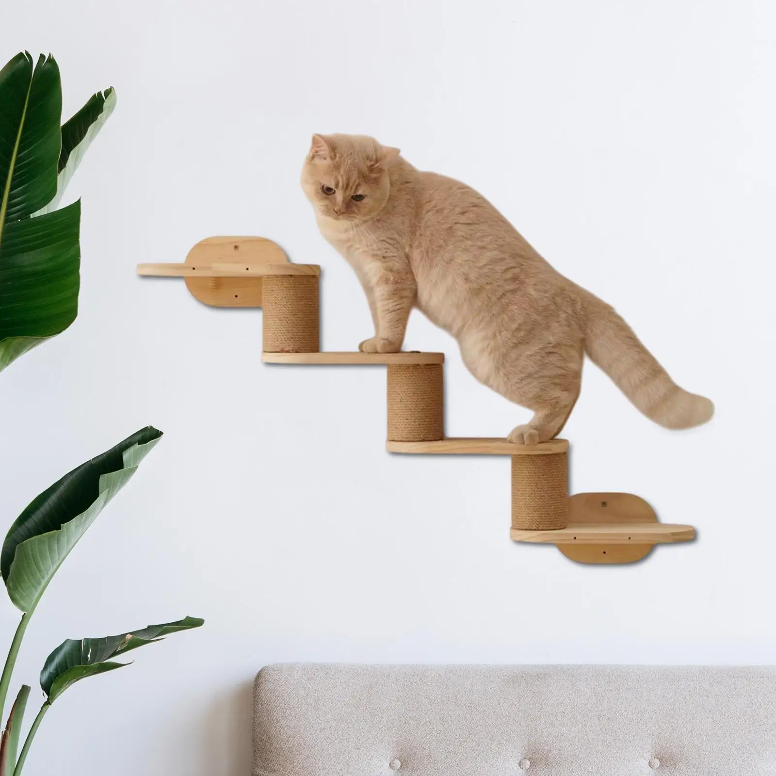 

Настенные полки для кошек, настенная полка для лазанья для кошек на лестнице для игр