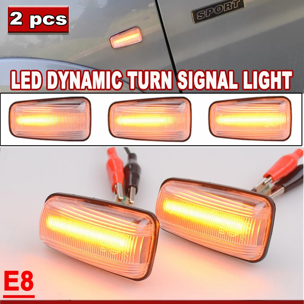 For Peugeot 306 106 406 806 Expert Partner For Citroen Berlingo Jumpy Saxo Xantia XM Dynamic Led Turn Signal Side Marker Light