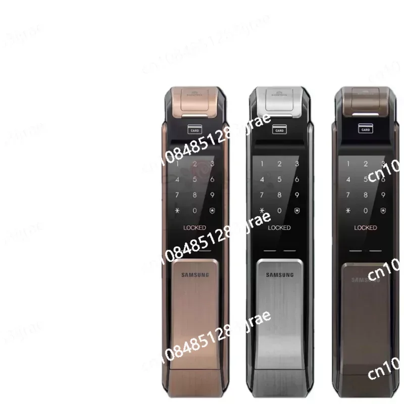 

For Samsung SHS-P718 Push Pull Handle with Fingerprint Digital Smart Home Lock and Rfid Card VerificationCD