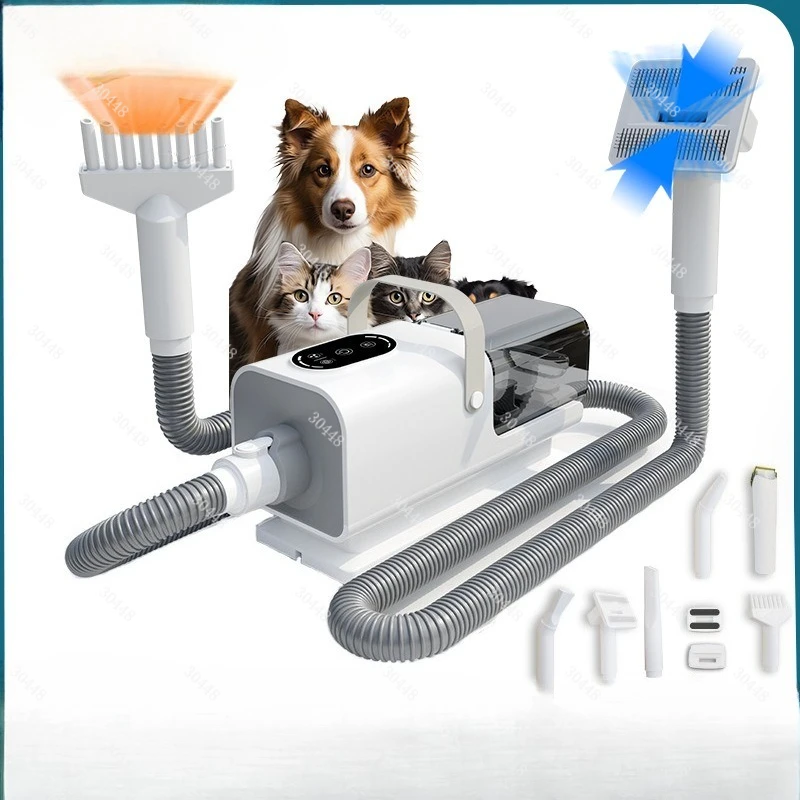 Dog Pet Care Hair Trimmer Blower Vacuum Cleaner Hair Trimmer Shaver All-in-One Hair Clipper Electric Clipper Water Blower