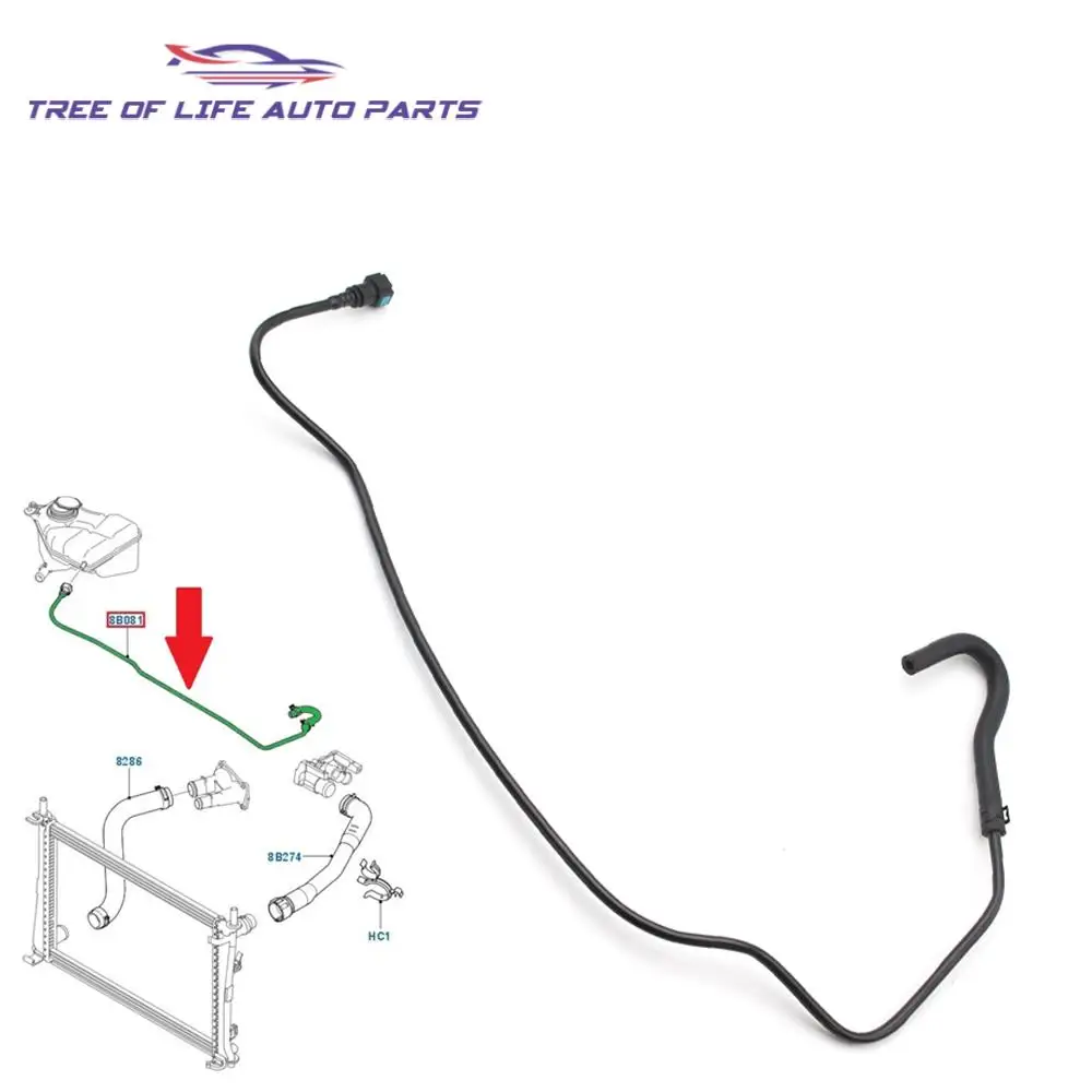 

Шланг для расширительного бака радиатора 7S618B081AA для Ford Fiesta MK5 1,25 1,4 1,6 2001 2002 2003 2004 2005 2006-2008 1546444