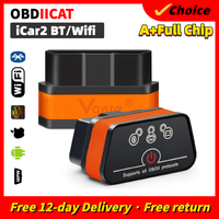 Original Vgate Bluetooth Icar2 Scanner Diagnostic Auto Tool ICar 2 Wifi Elm327 For IOS