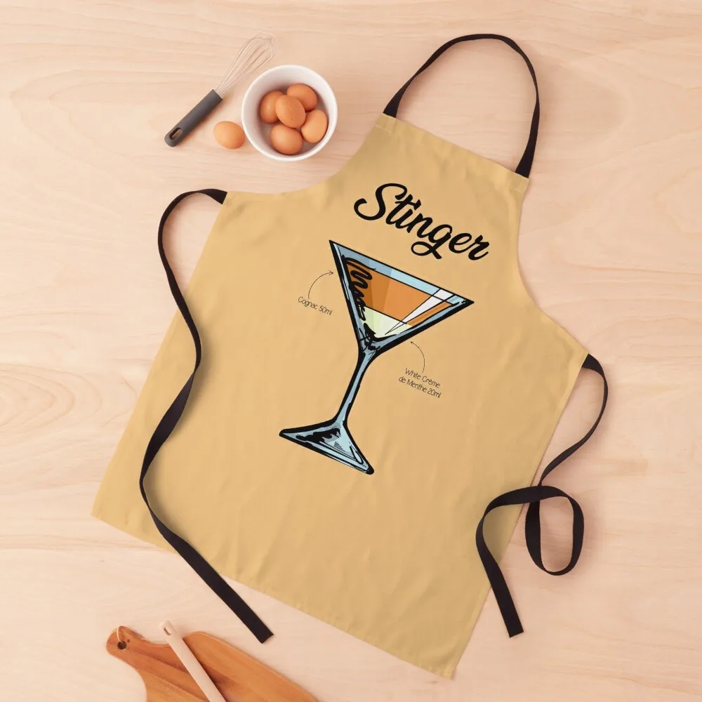 Stinger Cocktail Recipe Apron Utensils For Kitchen painters Ladies custom women's kitchen Apron