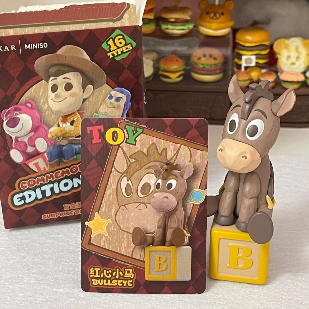 Authentic Miniso Disney Toy Story 30th Remake Time Commemorative Edition Flying Chess Blind Box Collect Ornament Christmas Gifts