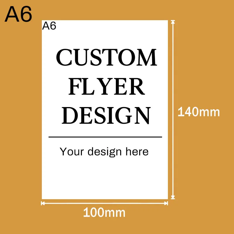 

Double Sided Custom Flyers Printing | A4, A5, A6 Size | Free Design Template | Marketing Handouts for Small Business & Promotion