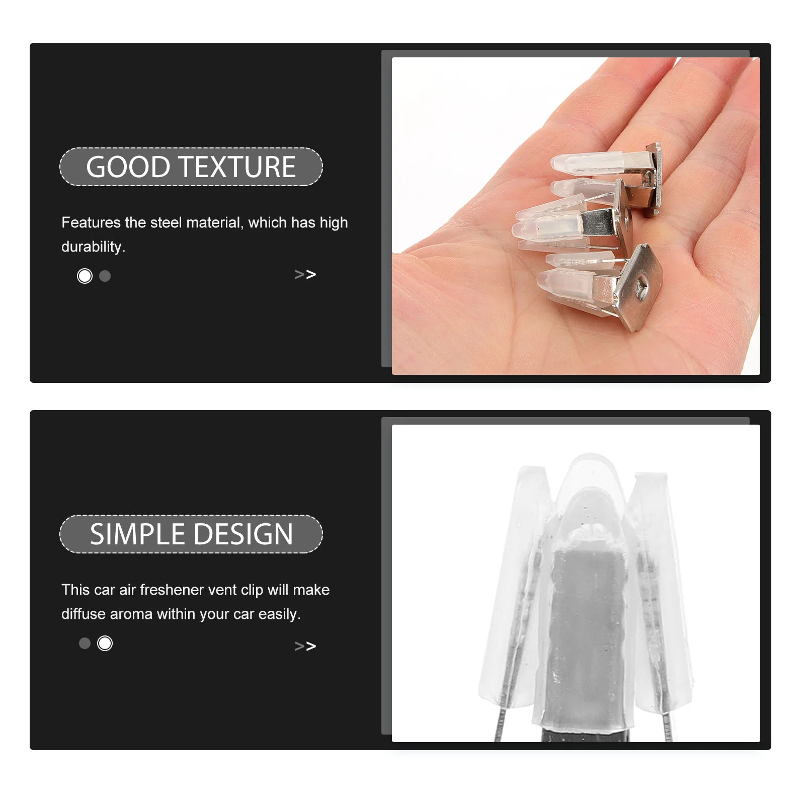 

20Pcs Car Vent Clip Sturdy Aroma Clips Practical Auto Outlet Clips Long-Lasting Use Air Freshener Car Vent Clip