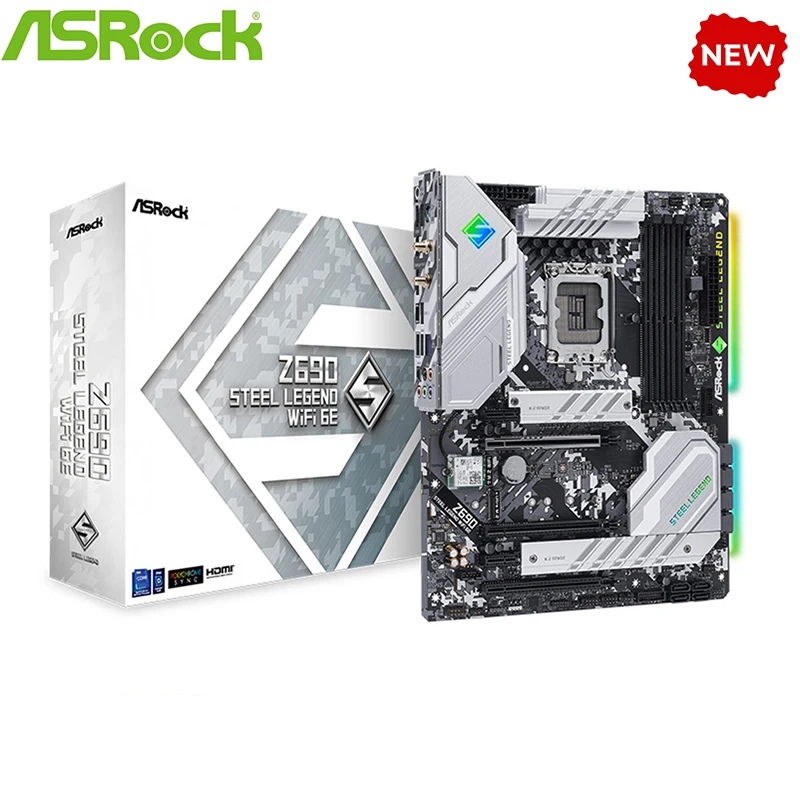 

Материнская плата 12 поколения Z690, новинка для ASRock Z690 Steel Legend WiFi 6E, материнская плата, разъем LGA1700 DDR4, десктопная материнская плата