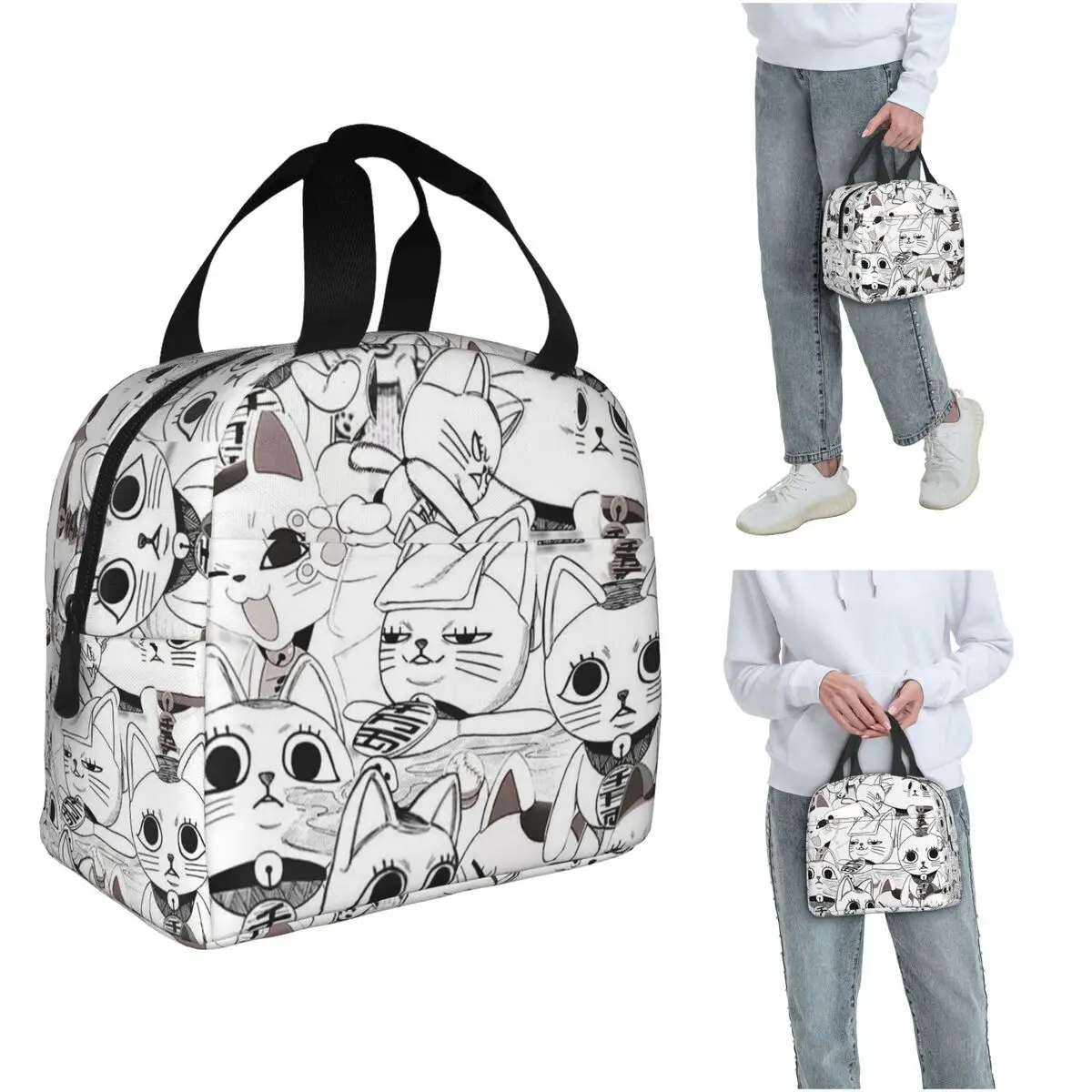 

Dandadan Turbo Granny Insulated Lunch Bag for Women Office Cooler Thermal Food Box Tote Portable Lunch Boxes Container