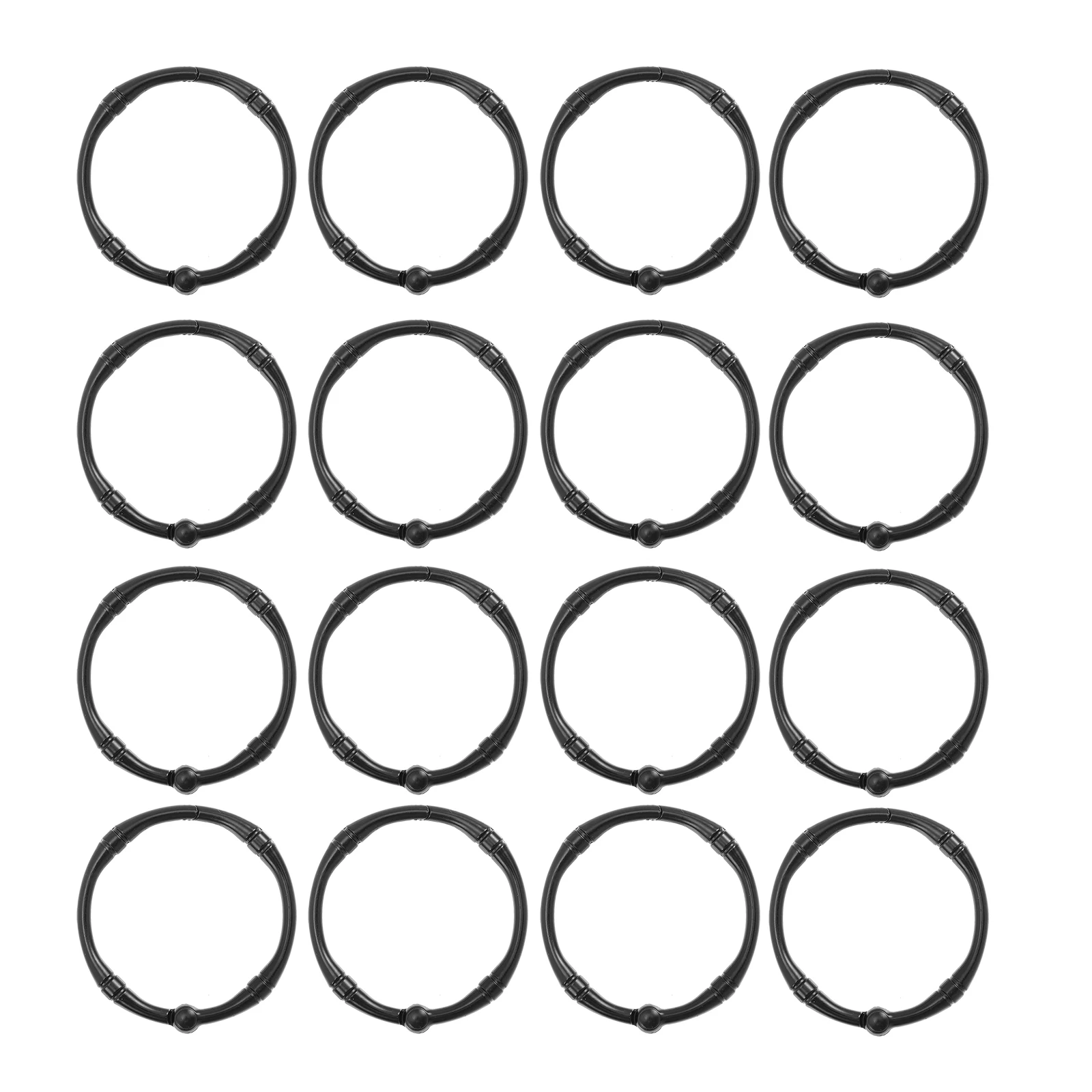 

12 Pcs Shower Curtain Hook Rings Drapery Bathroom Hooks Roman Pole Zinc Alloy Metal Hanging with