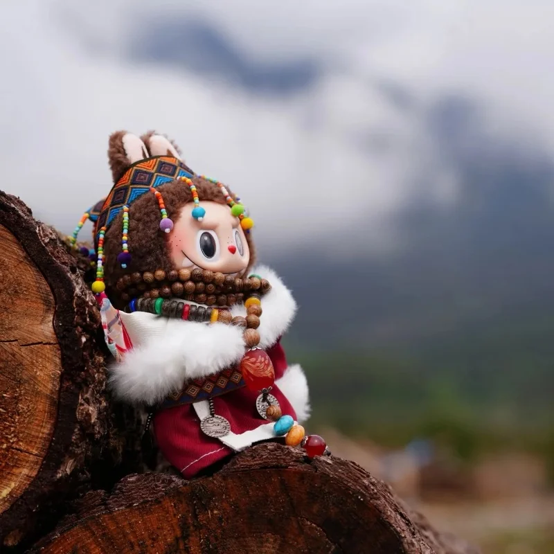 Para Labubu, conjunto de ropa de bebé de estilo tibetano, uno, dos o tres generaciones, puede usar ropa de bebé, caja ciega de vinilo, ropa colgante