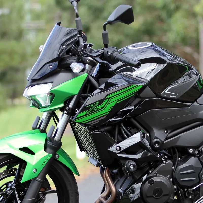 

Наклейка на заднюю панель (левая и правая) для Kawasaki Z400 2018-2023, водонепроницаемая, с принтом «Латте-флор»