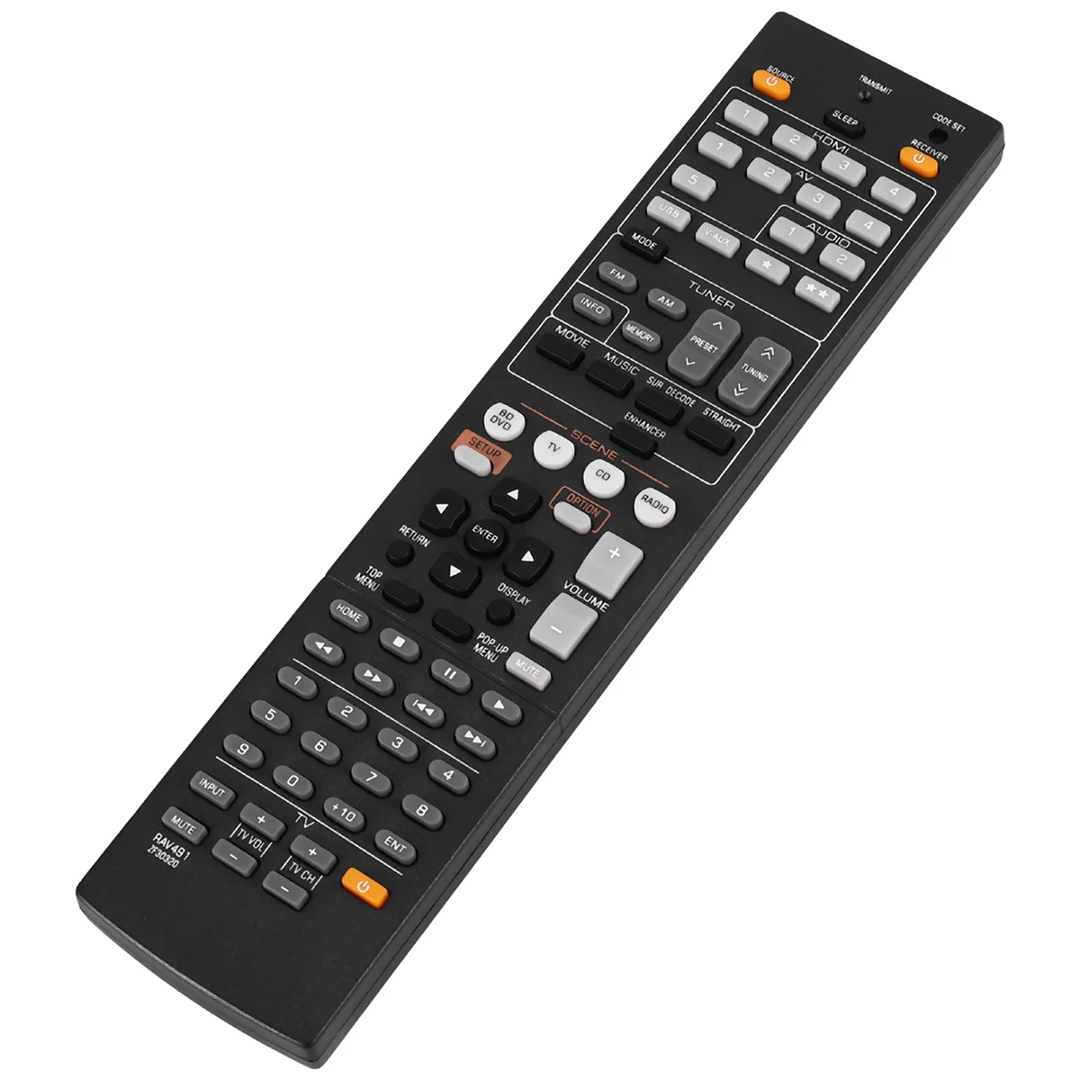 A72T Remote Control for YAMAHA RX-V375 RX-V467 RX-V565 RX-V567 RX-V571 RX-V665 RX-V765 HTR-3066 HTR-4065 HTR-3066BL RX-V373BL