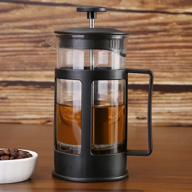 Borosilicate Glass Heat Resistant French Press Coffee Maker 350ML Capacity Coffee Press Pot Serve Coffee Maker With Filtration