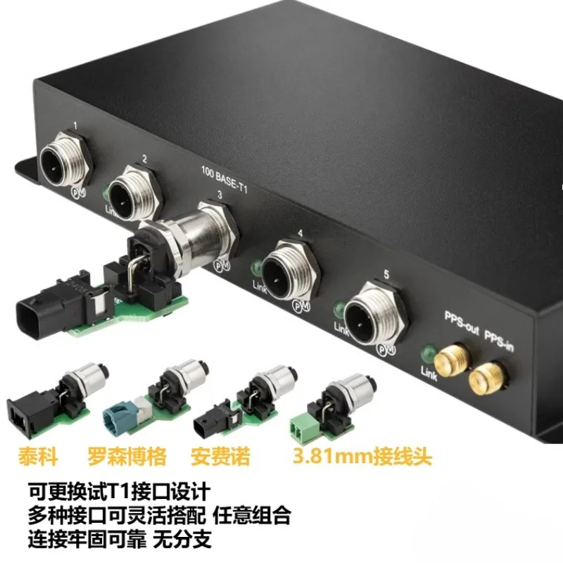 مفتاح إيثرنت للسيارات TSN AVB Gptp T1S BASE-T1 VLAN مرآة التبديل