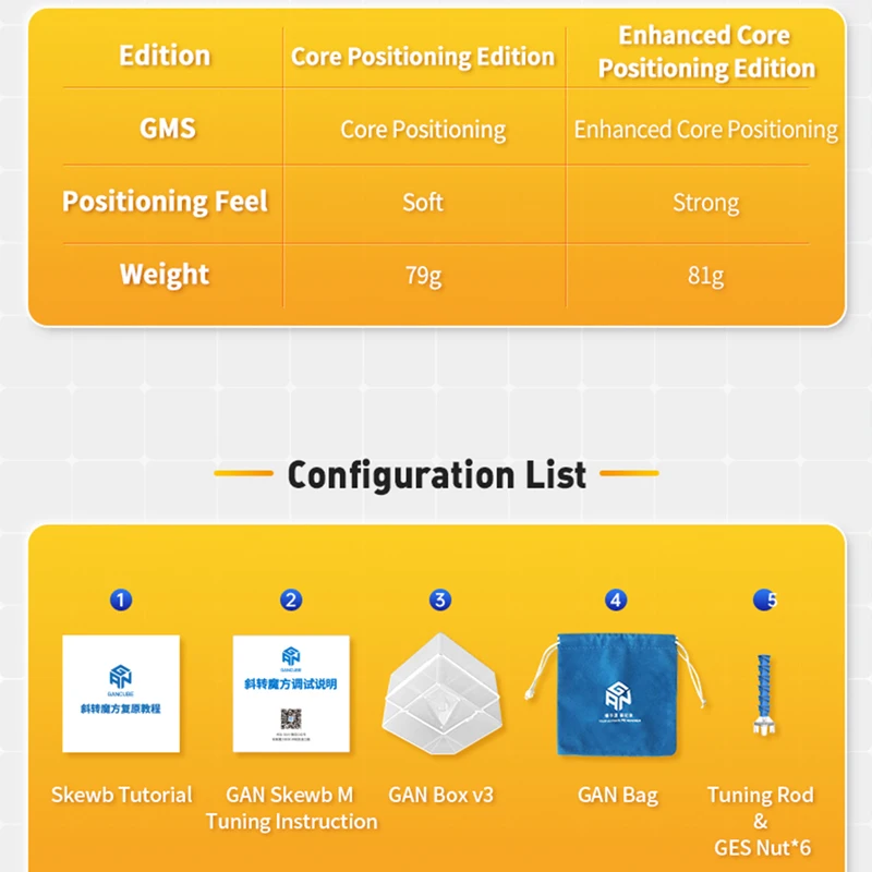 GAN Skewb Cube magique magnétique 3x3 professionnel 3 × 3 Puzzle de vitesse spéciale Fidget jouet livraison gratuite aimant Cubo Magico pour les enfants