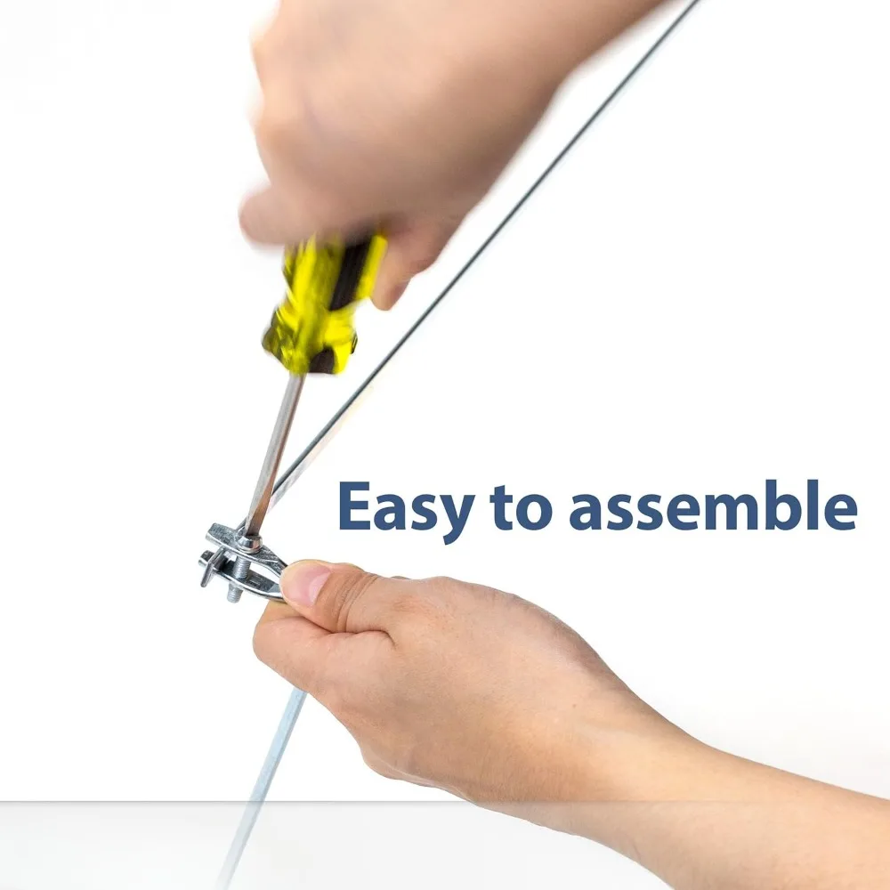 Hanging File Frame, Letter Size, Adjustable 14 to 18-Inches, 2 Count (Pack of 1),Silver