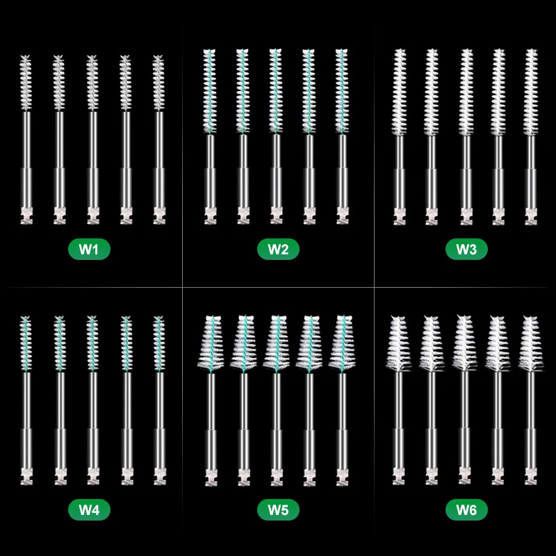 100pcs Dental Endodontics Root Canal Cleaning Brush Polishing Clean Interdental Teeth Brush RA Shank Teeth Clean Dentistry Tool
