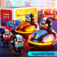 2.4G RC Battle Bumper Car Toy Toddler Boy Girl Catapult Robot Karting Toy with Music Light RC Battle Game For Kids Gift