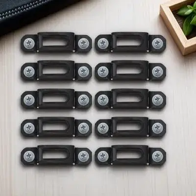 

50Sets Invisible Furniture Connector Galvanized Surface Good Fastening Effect for Cabinet Wardrobe Accessories