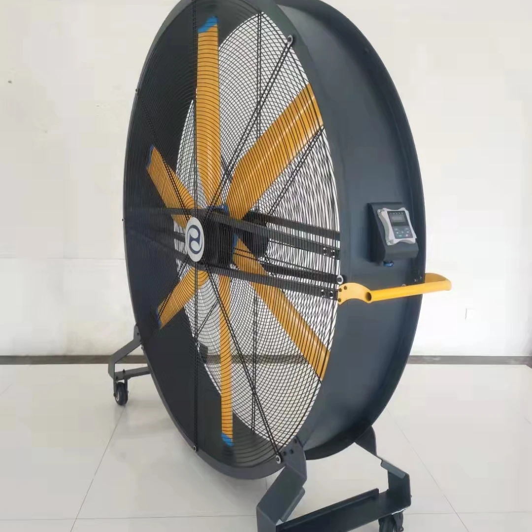 

Industry Ventilation Fan Big Stand Fan with Movable Casters