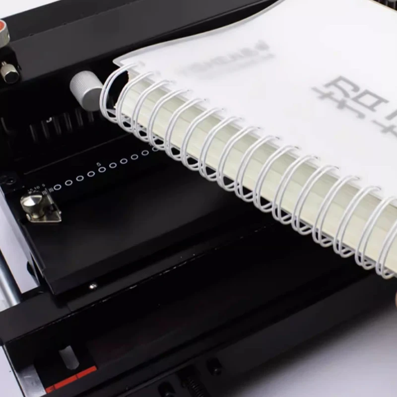 Binding Machine 2:1+3:1 Double Wire Binding Machine Single-pass 350 Pages Punching 34 Hole Round Hole Punching  Binding Machine