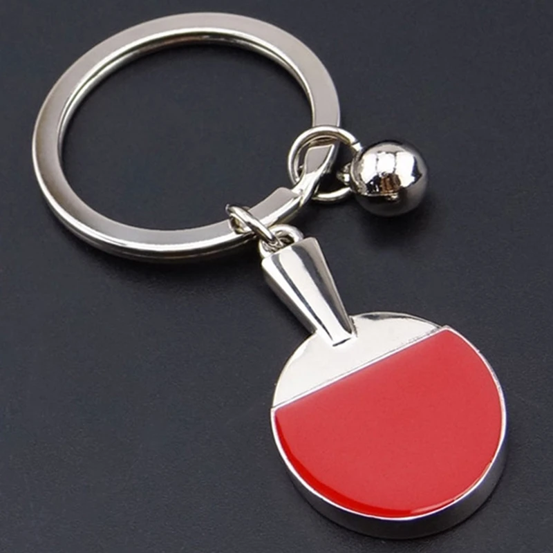 トップセール 10 個スポーツピンポン卓球ボールバドミントンボウリングボールキーホルダーキーチェーンキーリングキーリングお土産ギフト